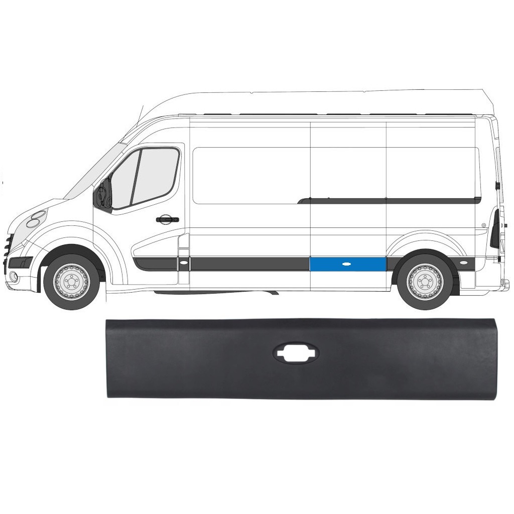 Boční Lišta Na R Master 2010- / Lwb / Levá 7216