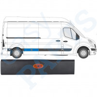 Boční lišta pro světlo na Renault Master 2010- / LWB / Pravá /  10548