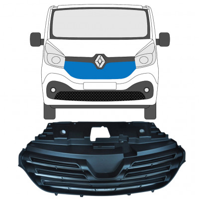 RENAULT TRAFIC 2014- MŘÍŽKA NÁRAZNÍK PŘEDNÍ