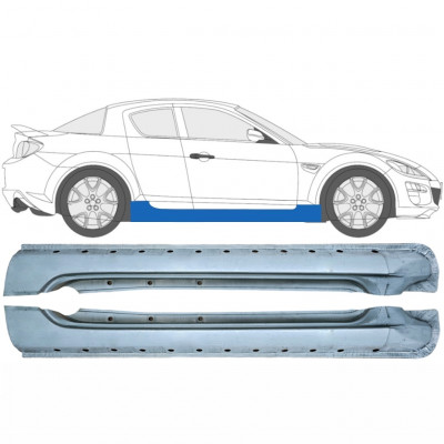 Kompletní práh na Mazda RX8 2003-2012 / Levá+Pravá / Sada 9284