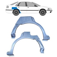 Lem zadního blatníku na Volvo S40 V40 1995-2004 / Levá+Pravá / Sada 9193