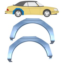 Lem zadního blatníku na Saab 900 1978-1998 / Levá+Pravá / Sada 10651