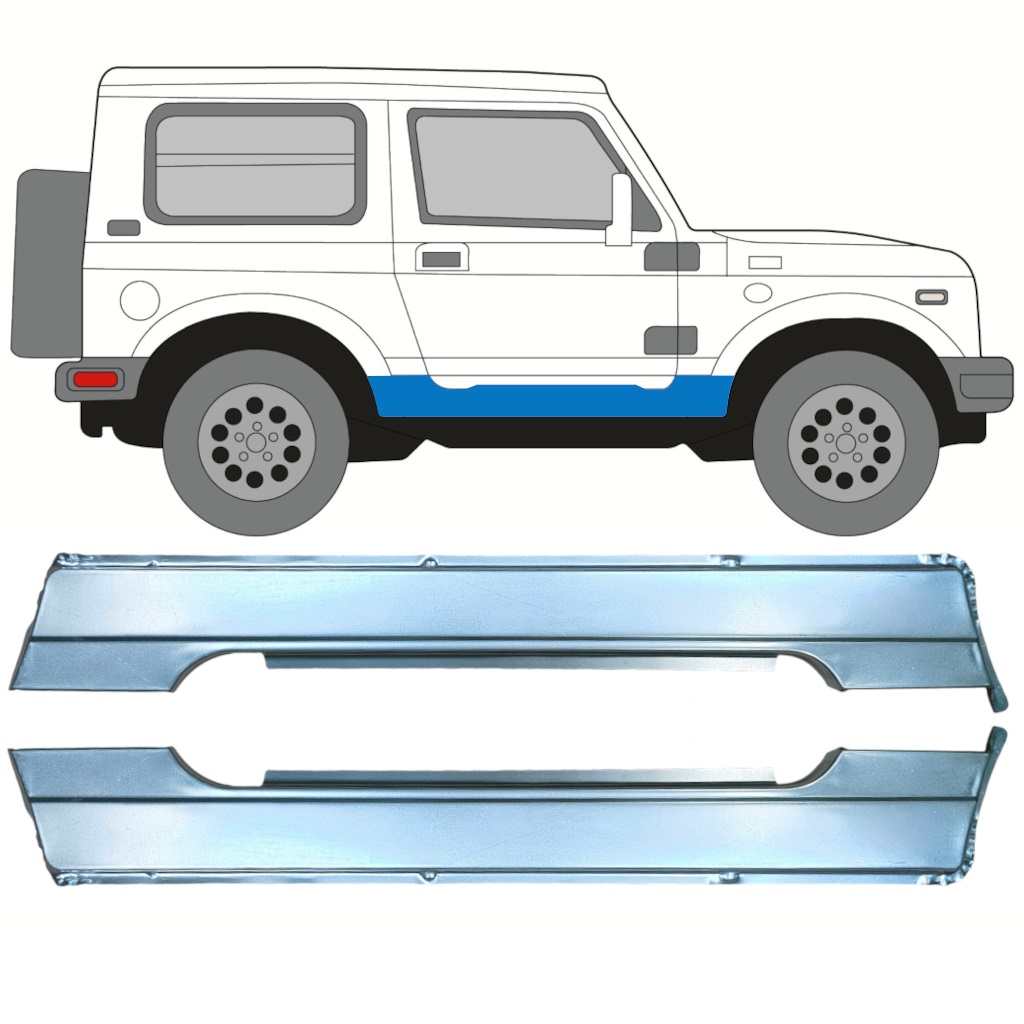 Opravný Plech Prahu Na Suzuki Samurai 1981-1998 / Levá+Pravá / Sada 10030