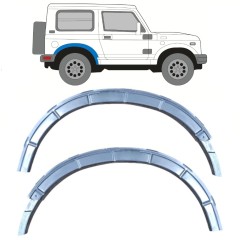Opravný plech uchycení zadního podběhu na Suzuki Samurai 1981- / Levá+Pravá / Sada 11833