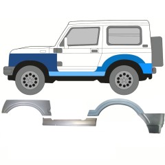 Opravný plech prahu + předního blatníku + zadního blatníku na Suzuki Samurai 1981- / Levá / Sada 11182