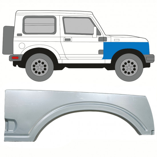 Opravný plech předního blatníku na Suzuki Samurai 1981-2004 / Pravá 8237