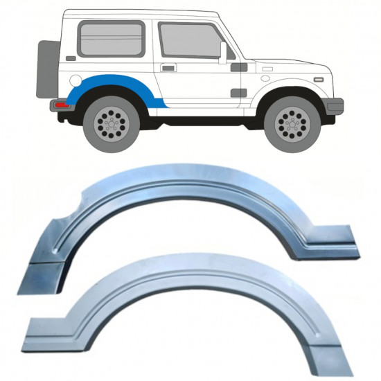 Lem zadního blatníku na Suzuki Samurai 1981-2004 / Levá+Pravá / Sada 10819