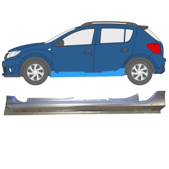 Kompletní práh na Dacia Sandero 2012-2020 / Levá 14844 Kompletní práh na Dacia Sandero 2012-2020 / Levá 14844
