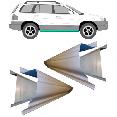 HYUNDAI SANTA FE 2001-2006 OPRAVA VNITŘNÍHO + VNĚJŠÍHO PRAHU / PRÁVA + LEVÝ / NASTAVIT