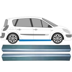 Opravný plech prahu na Renault Scenic II 2003-2009 / Levá+Pravá / Sada 9259