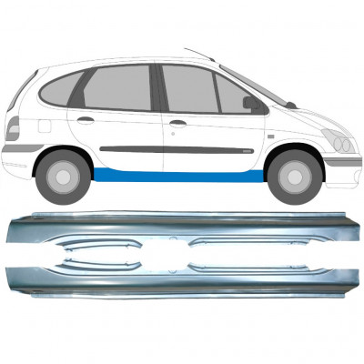 Opravný plech prahu na Renault Megane / Scenic 1995-2003 / Levá+Pravá / Sada 9258