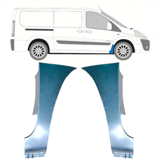 Opravný plech předního blatníku na Fiat Scudo 2007-2016 / Levá / Pravá / Levá+Pravá / Sada 12899