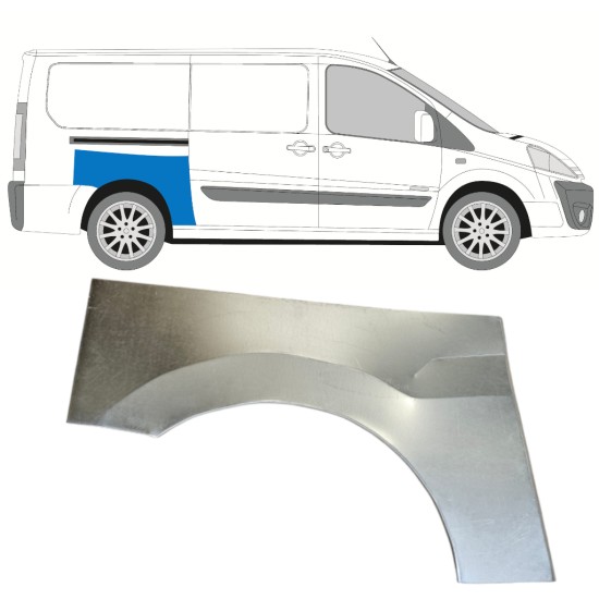 Lem zadního blatníku na Fiat Scudo 2007-2016 / Pravá 14745 Lem zadního blatníku na Fiat Scudo 2007-2016 / Pravá 14745