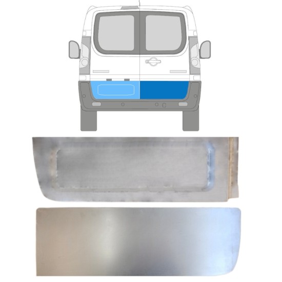 Opravný plech zadních dveří vnější na Peugeot Expert 2007-2016 / Levá+Pravá 15229