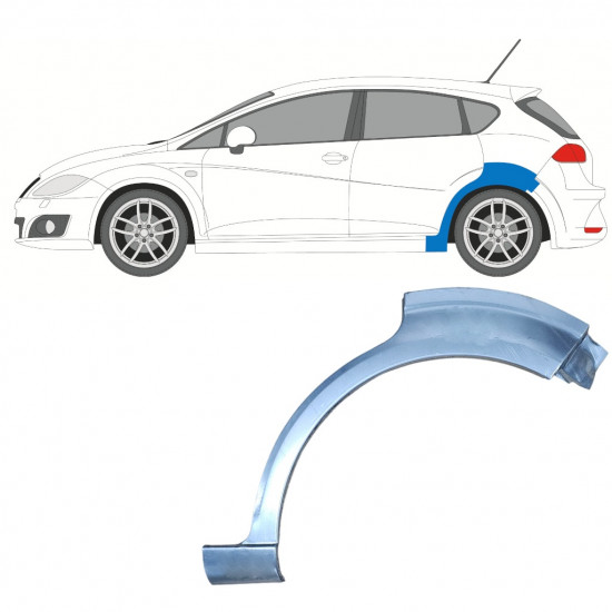 Lem zadního blatníku na Seat Leon 2005-2012 / Levá 8127