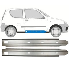 Opravný plech prahu vnitřní na Fiat Seicento 1998-2010 / Levá+Pravá / Sada 14716