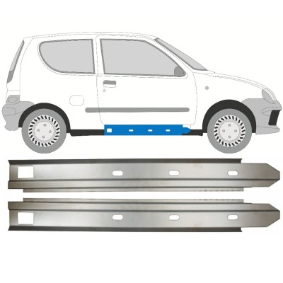 Opravný plech prahu vnitřní na Fiat Seicento 1998-2010 / Levá+Pravá / Sada 14716