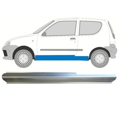 Opravný plech prahu na Fiat Seicento 1998-2010 / Levá 14718