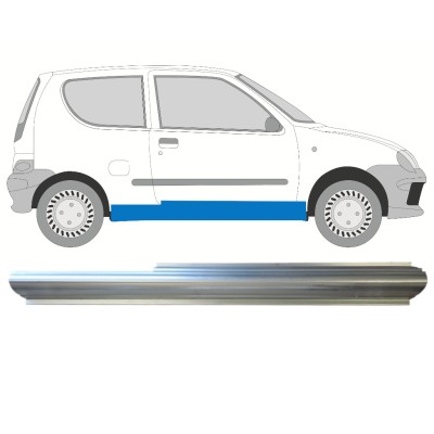 Opravný plech prahu na Fiat Seicento 1998-2010 / Pravá 14717