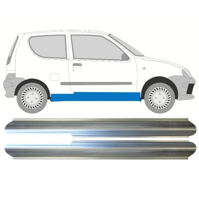 Opravný plech prahu na Fiat Seicento 1998-2010 / Levá+Pravá / Sada 14719