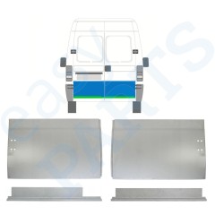 Opravný plech zadních dveří vnitřní + vnější na Fiat Ducato 1994-2006 / Levá+Pravá / Sada 9755