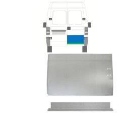 Opravný plech zadních dveří vnitřní + vnější na Peugeot Boxer 1994-2006 / Pravá / Sada 14048