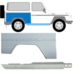 Opravný plech prahu + zadního blatníku na Mercedes G-Class W460 W461 W463 1979- / Pravá / Sada 10003