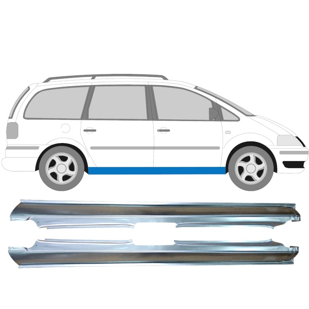 Kompletní Práh Na Vw Sharan Ford Galaxy 1995-2010 / Levá+Pravá / Sada 9249