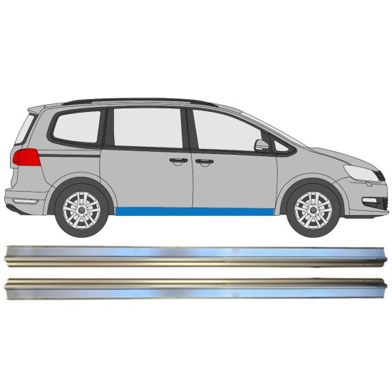 Opravný plech spodní části prahu na Volkswagen Sharan 2010-2022 / Levá+Pravá 14606