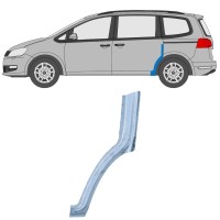 Opravný plech zadního blatníku přední část na Volkswagen Sharan 2010-2022 / Levá 14601