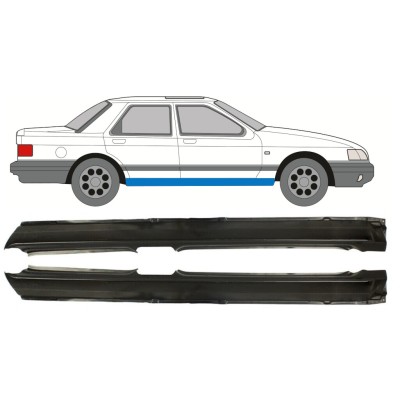 Kompletní práh na Ford Sierra 1982-1993 / Levá+Pravá / Sada 9774