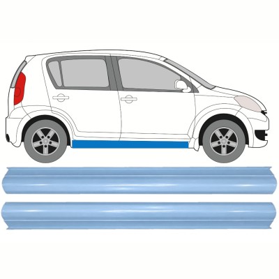 Opravný plech spodní části prahu na Daihatsu Sirion 2005-2010 / Levá+Pravá / Sada 17267
