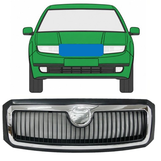 Mřížka na Skoda Fabia I 1999-2004 7525