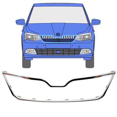 Rámeček masky chladiče na Skoda Fabia 2014-2018 16190