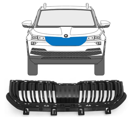 Mřížka na Skoda Karoq 2017-2022 17228