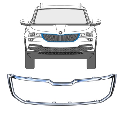 Rámeček masky chladiče na Skoda Karoq 2017-2022 17232