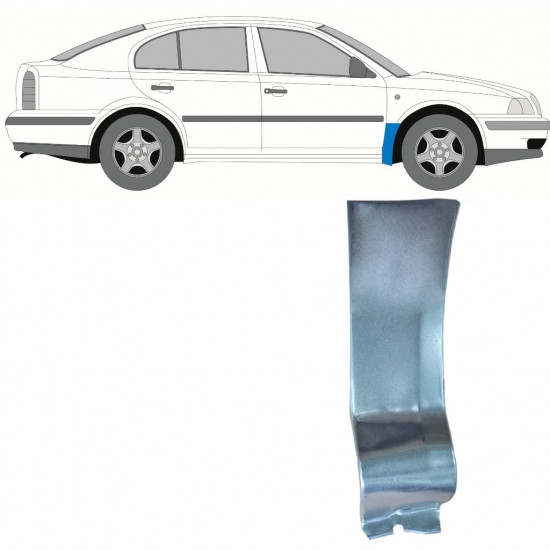 SKODA OCTAVIA 1996-2010 OPRAVA PŘEDNÍHO BLATNÍKU / PRÁVA