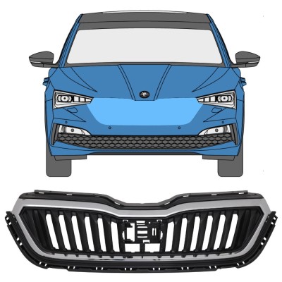 Mřížka na Skoda Scala 2019- 17229