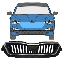 Mřížka na Skoda Scala 2019- / Sada 11546