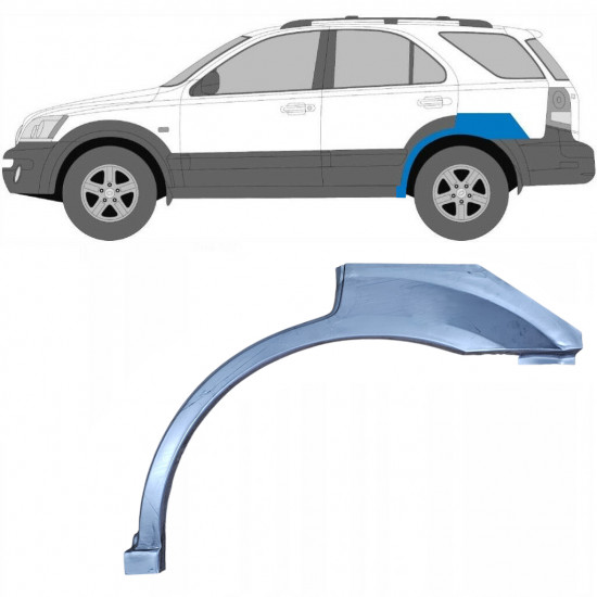 Lem zadního blatníku na Kia Sorento 2002-2009 / Levá 7835