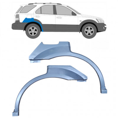 Lem zadního blatníku na Kia Sorento 2002-2009 / Levá+Pravá / Sada 10012