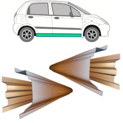 Opravný plech prahu vnitřní + vnější na Chevrolet Spark 2005-2010 / Levá+Pravá / Sada 11784