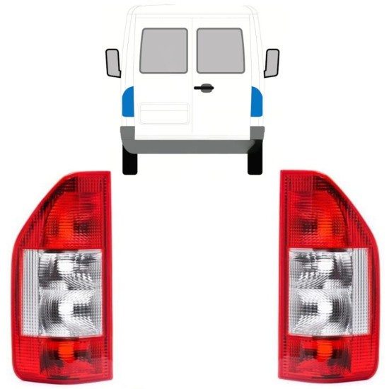 Zadní lampa na Mercedes Sprinter 1995-2006 / Levá+Pravá / Sada 9771