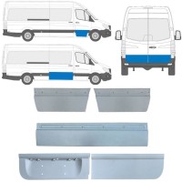 Opravný plech vnějších dveří na Mercedes Sprinter 2006-2018 / Levá+Pravá / Sada 11317