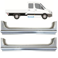 Opravný plech zadního prahu na Mercedes Sprinter 2006-2018 / Levá+Pravá / Sada 15068 Opravný plech zadního prahu na Mercedes Sprinter 2006-2018 / Levá+Pravá / Sada 15068