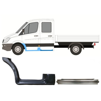 Opravný plech sada na Volkswagen Crafter 2005-2017 / Levá 15539