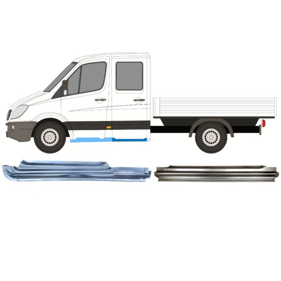 Opravný plech sada na Mercedes Sprinter 2006-2018 / Levá / 14779 Opravný plech sada na Mercedes Sprinter 2006-2018 / Levá / 14779