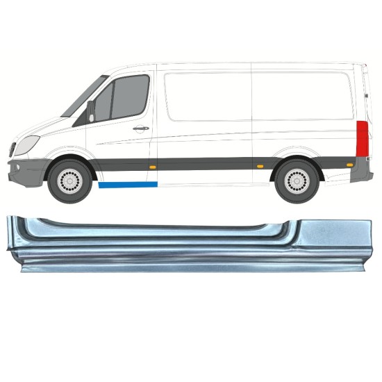 Opravný plech prahu předních dveří na Mercedes Sprinter 2006-2018 / Levá 17270