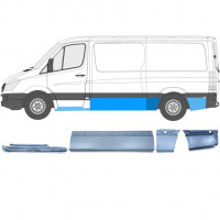 Opravný plech sada na Mercedes Sprinter 2006-  / MWB / Levá /  12425