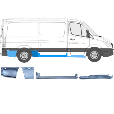 MERCEDES SPRINTER 2006- PRŮMĚRNÝ ROZVOR KOL OPRAVNÝ PANEL / NASTAVIT / PRÁVA